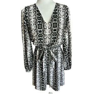 Express Snake Print Mini Dress, Size S/P